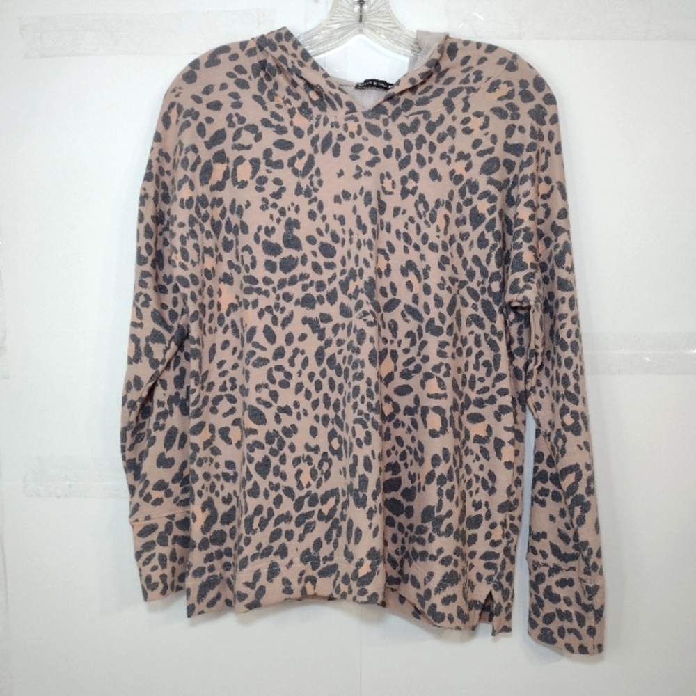 Nally & Millie Cream Long Sleeve Hoodie Size (S)